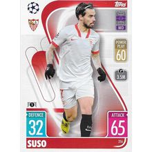 Match Attax UCL/UEL/UECL 2021-22: Sevilla FC, Midfielder - Suso