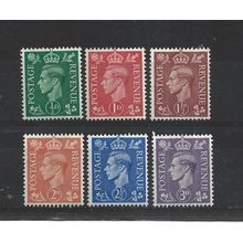 GB.1941-42 Definitive set of 6.Mounted Mint.Jul25