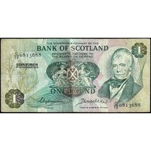 1972 Scotland Banknote 1 Pound Clydesmuir Walker