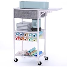 Rolling Cricut Storage Organizer Cart Compatible with Cricut Machine, Cricut Vin