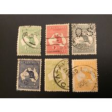 ICOLLECTZONE Australia #1-6 used F/VF used