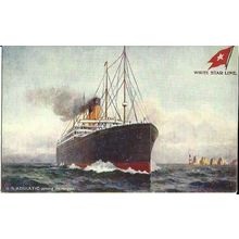 White Star Line SS ADRIATIC Tuck Oilette Postcard (9503)