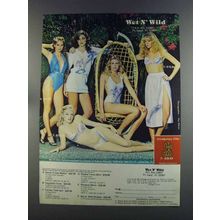 1982 Wet N' Wild Swimwear Ad - Maillot, Tunic, Bikini
