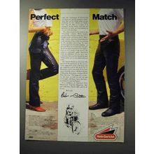 1988 Hein Gericke Chaps and Boot Cut Jeans Ad