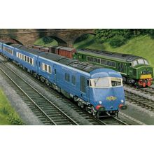 LMR Manchester Train St Pancras Midland Pullman at Bedford Postcard