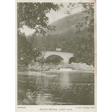Balgie Bridge Glen Lyon Scottish Old Postcard