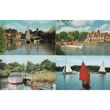 Sailing On The Norfolk Broads 4x 1970s Postcard s