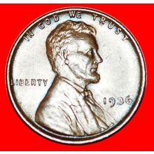 WHEAT PENNY (1909-1958):USA★1 CENT 1936★LINCOLN 1809-1865★LOW START★NO RESERVE