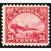 C6, Mint FVF NH 24¢ Early Airmail Stamp CV $130.00 .. Stuart Katz