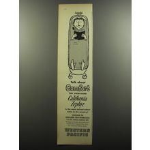 1956 Western Pacific Railroad Advertisement - Talk about Comfort