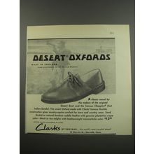 1955 Clarks Desert Oxfords Shoes Advertisement