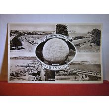 multiview, SWANAGE, DORSET used vintage postcard RP by Dearden & Wade 1958 pm =