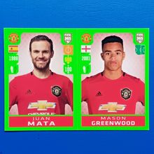 Panini Fifa 365 2020 Juan Mata MASON GREENWOOD MANCHESTER UNITED Sticker #71