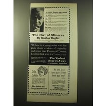 1960 Farrar, Straus & Cudahy Books Ad - The Owl of Minerva by Gustav Regler