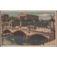 Friedrichsbrücke, Nationalgalerie, Berlin, c.1910 - Schroeder AK