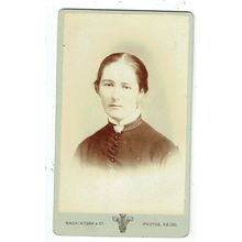 Victorian cdv photo portrait young woman Kelso photographer