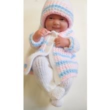 Baby Doll Berenguer with hand knitted outfits
