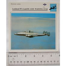L/heed WV2+RC121D Warning Star - USA - Electronic Warfare - Collectors Club Card