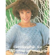 Crochet Sweater Pattern A Cotton Pullover