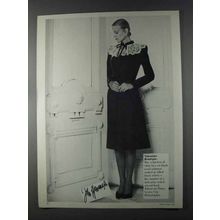 1980 Valentino Boutique Lace on Wool Cashmere Dress Ad