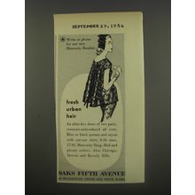 1956 Saks Fifth Avenue Maternity Fashion Ad - Fresh Urban Heir