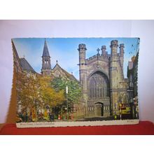 west front. CHESTER CATHEDRAL, unused postcard by Valentine. dated 1970 =