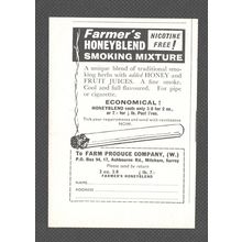 SURREY Farmer's HONEYBLEND SMOKING MIXTURE :- Original Vintage 1955 Advert