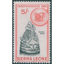 Sierra Leone 1961 5s black & red SG233 CTO