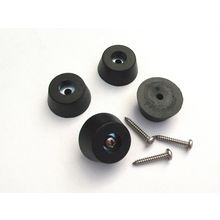 Large Heavy Duty Rubber Feet x 4 for Amplifier Cabinet guitar speaker + screws