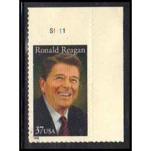 3897 37c Ronald Reagan Very Fine MNH P#S UR S1111 ZA3346
