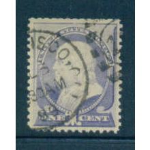 Used 212 1c Benjamin Franklin Fine M01373