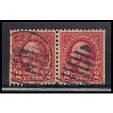 Used 634 2c George Washington Very Fine BPS Hor Pair KA7227
