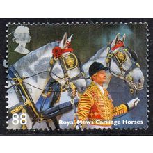GB 2014 Working Horses - Royal Mews Carriage Horses 88p Used