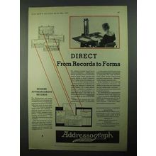 1931 Addressograph Company Ad - From Records to Forms