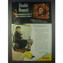 1947 Kodak Kodachrome Film Ad - Double Reward from Kodachrome