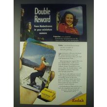 1947 Kodak Kodachrome Prints Ad - Double Reward