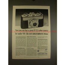 1953 Iloca Quick A 35mm Camera Ad - Now You Can Buy!!!