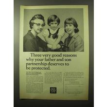 1966 New York Life Ad - Three Very Good Reasons