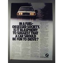 1980 BMW 320i Car Ad - Fuel-Obsessed Society