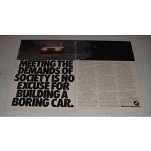 1980 BMW 528i Car Ad - Meeting Demands of Society