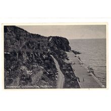 PROMENADE, GOODRINGTON, PAIGNTON, DEVON, used vintage postcard 1957 postmark =