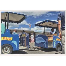 Littlehampton Ice Cream Store Tour Bus Transport Bicycle Sussex Postcard