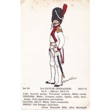 Dutch Grenadiers Office Uniform Holland Army Soldier Napoleonic War Postcard