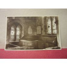 PEW, STOKE POGES CHURCH, BUCKINGHAMSHIRE unused antique postcard RP #