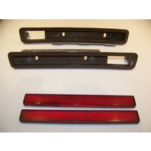 1970 PLYMOUTH GRAN FURY RED SIDE MARKER CORNERING LIGHTS OEM #3403768 3403769