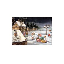 10398 - Korsch Advent - Angels Village - 11.75"H x 8.25"W x .1"D