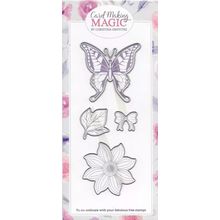Card Making Magic. Floral/Butterfly Die Set. Die Cutting Cardmaking Crafts