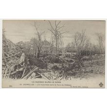VERMELLES Les tranchees dans le Parc du Chateau Guerre WW1 WWI CCC RPPC 50