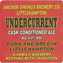 BEER MAT - ANCHOR SPRINGS BREWERY - UNDERCURRENT - (Cat No 003) - (2011)