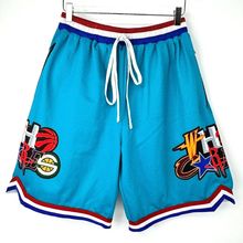 Who Cares Supply Co NBA Remix V2 Mesh Hoop Shorts Electric Blue Sz XL